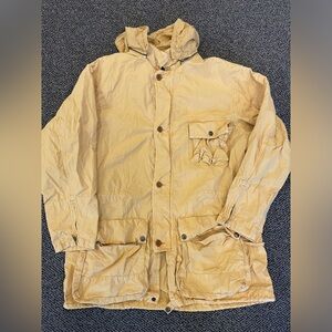 GAP Vintage‎ Patch Pocket Field Jacket w/Zip Off Hood in Mustard Yellow Size S
